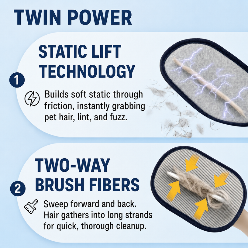 Static lift and two-way brush fibers explained